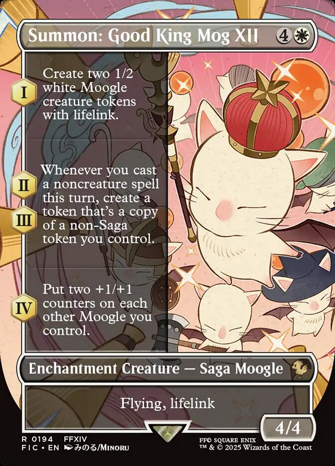 Summon: Good King Mog XII 194/100 (Commander: FINAL FANTASY)  - Borderless | Good Games North