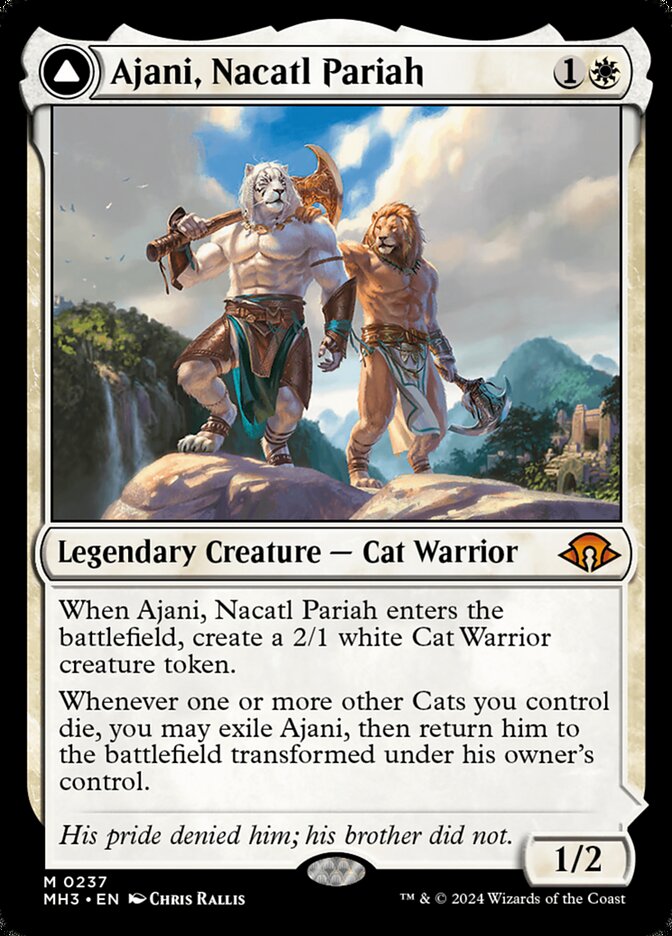 Ajani, Nacatl Pariah // Ajani, Nacatl Avenger (Modern Horizons 3)  - undefined | Good Games North