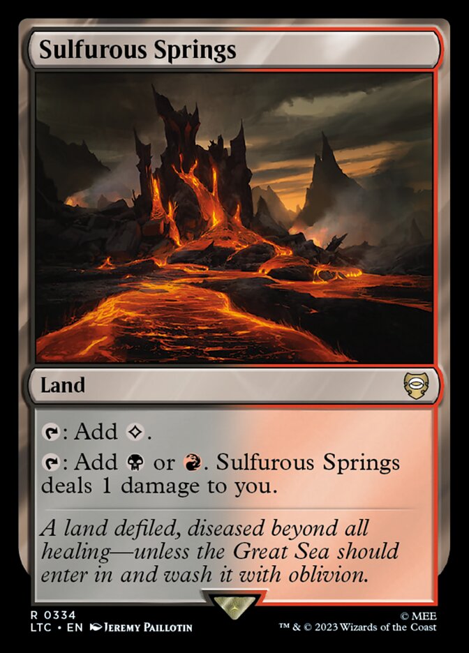 Sulfurous Springs 334 (Commander: The Lord of the Rings: Tales of Middle-earth)  | Good Games North