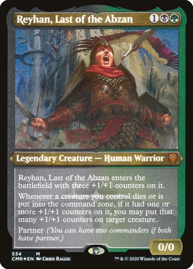 Reyhan Last of the Abzan Foil Etched 534 (Commander Legends)  - Foil | Good Games North