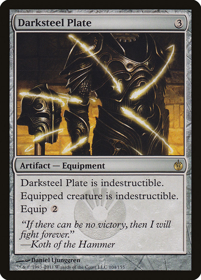 Darksteel Plate (Mirrodin Besieged)  - Foil | Good Games North