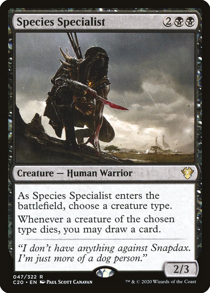 Species Specialist (Commander 2020)  | Good Games North