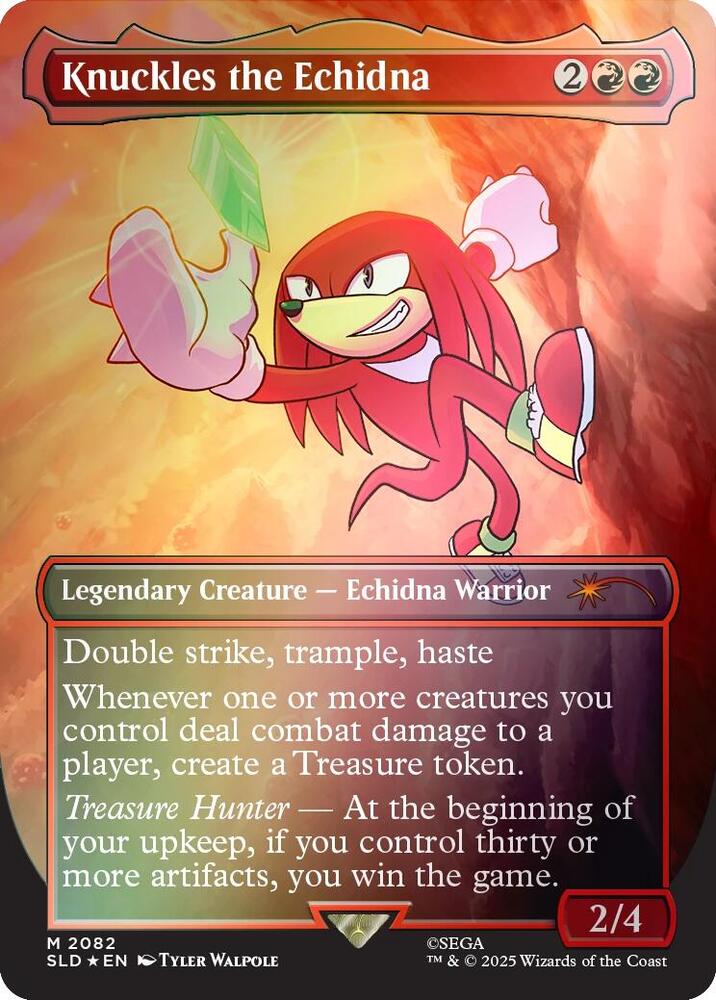 Knuckles the Echidna Rainbow Foil (Secret Lair Drop Series)  - undefined | Good Games North