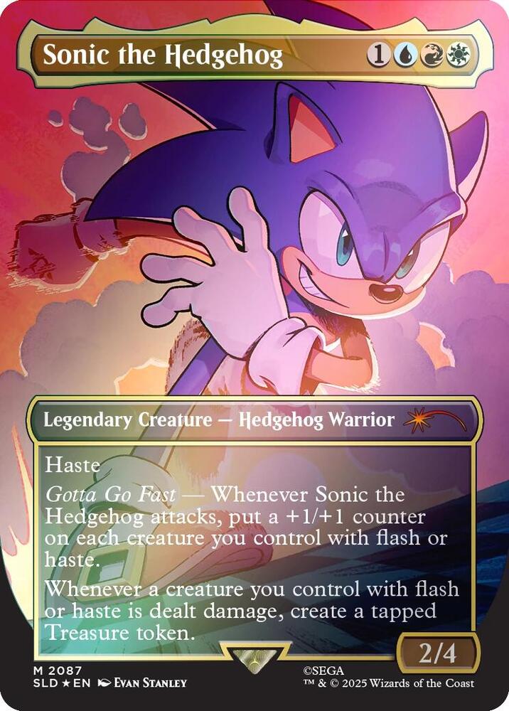 Sonic the Hedgehog Rainbow Foil (Secret Lair Drop Series)  - undefined | Good Games North