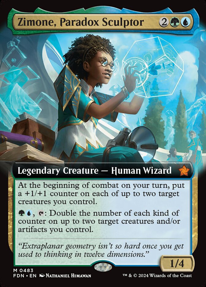 Zimone, Paradox Sculptor 483/291 (Foundations)  - Extended Art | Good Games North