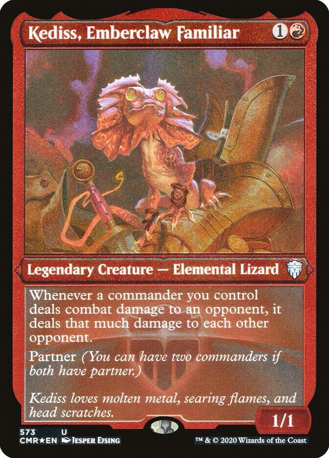 Kediss Emberclaw Familiar Foil Etched (Commander Legends)  - Foil | Good Games North