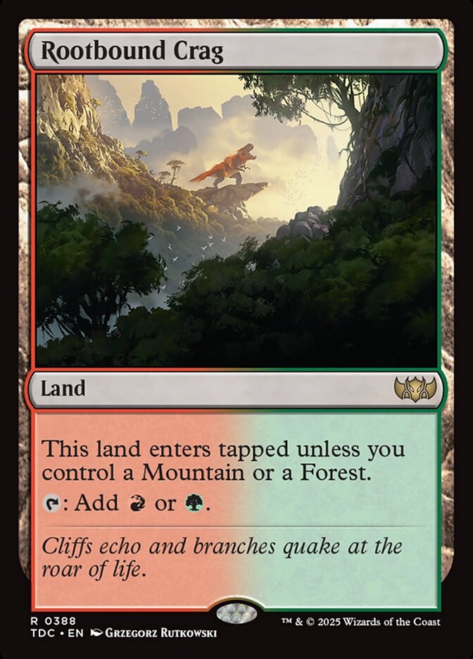 Rootbound Crag (Commander: Tarkir: Dragonstorm)  | Good Games North