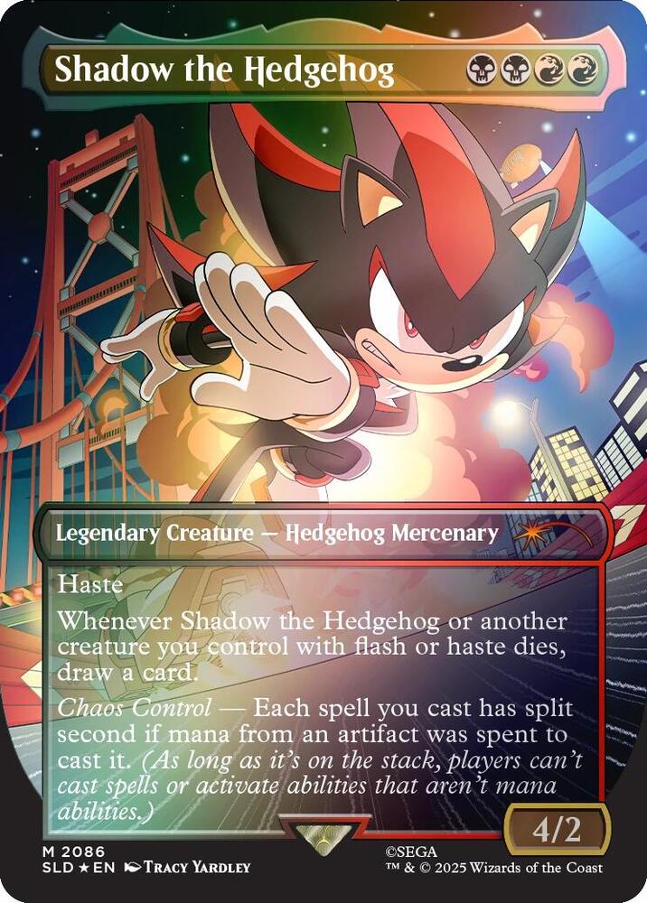 Shadow the Hedgehog Rainbow Foil (Secret Lair Drop Series)  - undefined | Good Games North
