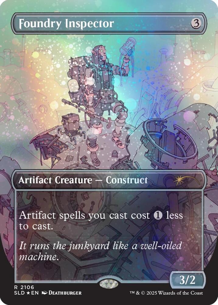 Foundry Inspector 2106 (Secret Lair Drop Series)  - Borderless Galaxy Foil | Good Games North