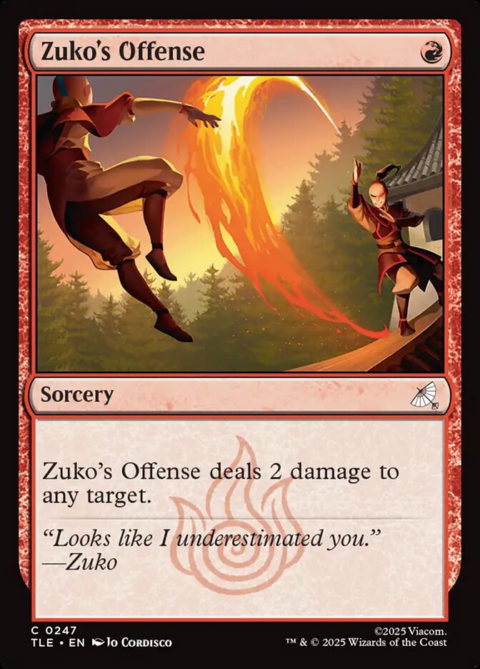 Zuko's Offense 247 (Avatar: The Last Airbender: Eternal-Legal)  | Good Games North