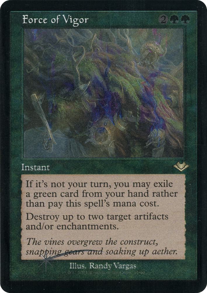 Force of Vigor Retro Frame Foil Etched (Modern Horizons)  - undefined | Good Games North