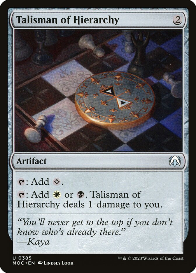Talisman of Hierarchy 385/444 (Commander: March of the Machine)  | Good Games North
