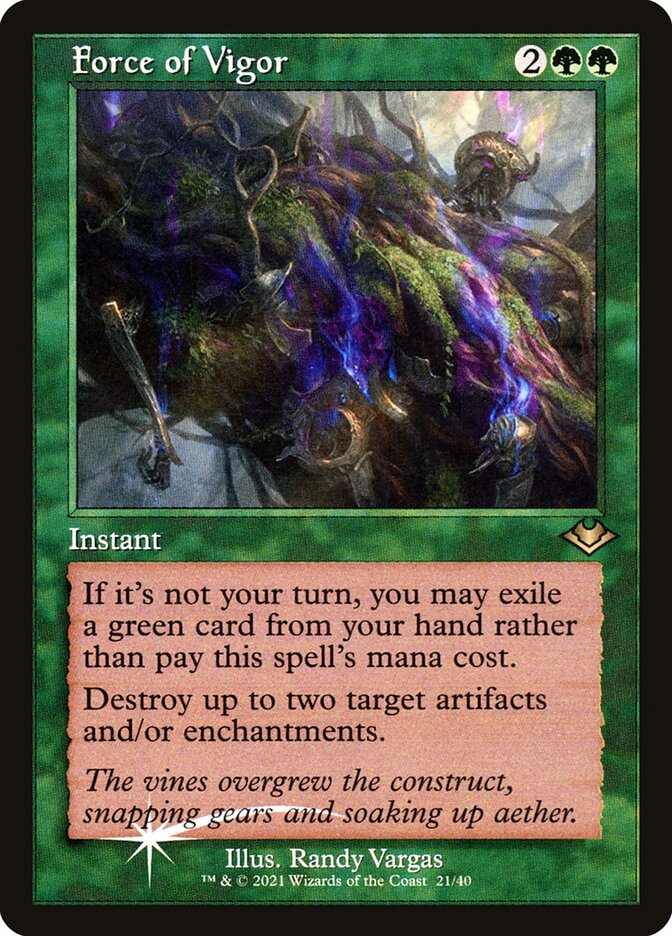 Force of Vigor (Modern Horizons)  - Foil | Good Games North