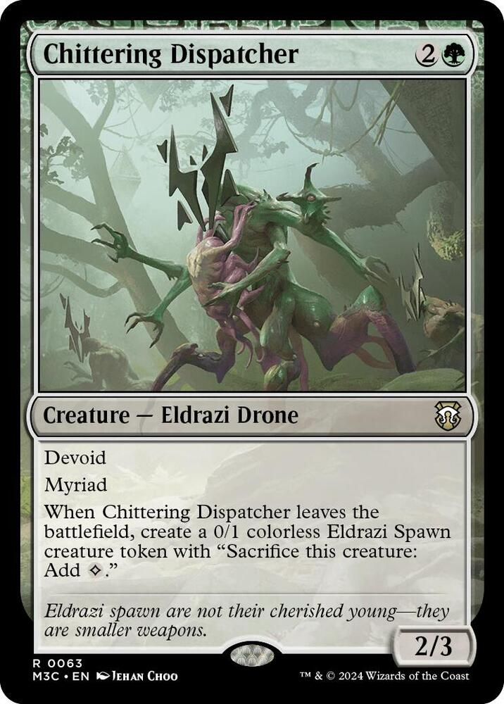 Chittering Dispatcher 63 (Commander: Modern Horizons 3)  - Ripple Foil | Good Games North