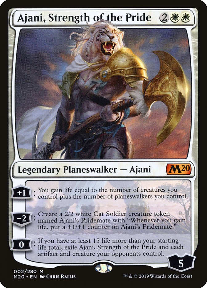 Ajani, Strength of the Pride (Core Set 2020)  | Good Games North
