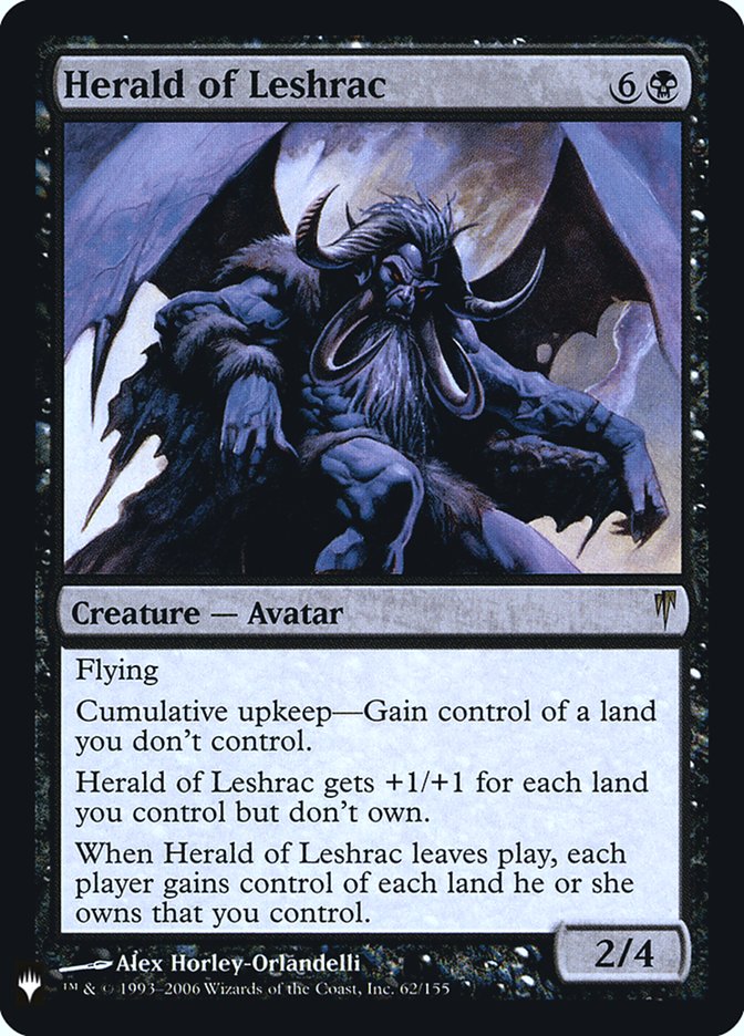 Herald of Leshrac (The List Reprints)  - Foil | Good Games North