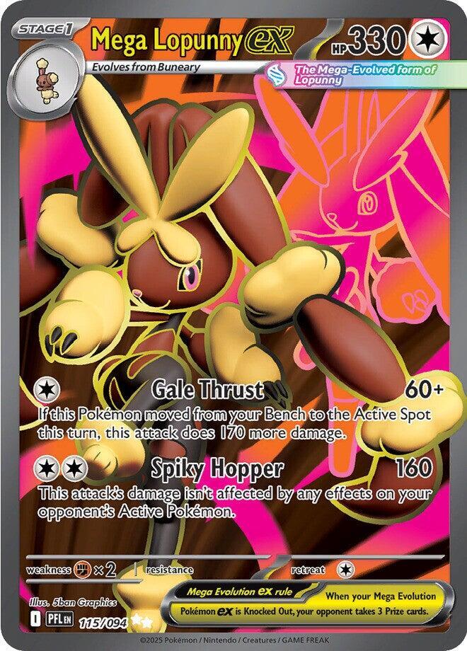 Mega Lopunny ex 115/094 (ME02: Phantasmal Flames)  - Holofoil | Good Games North