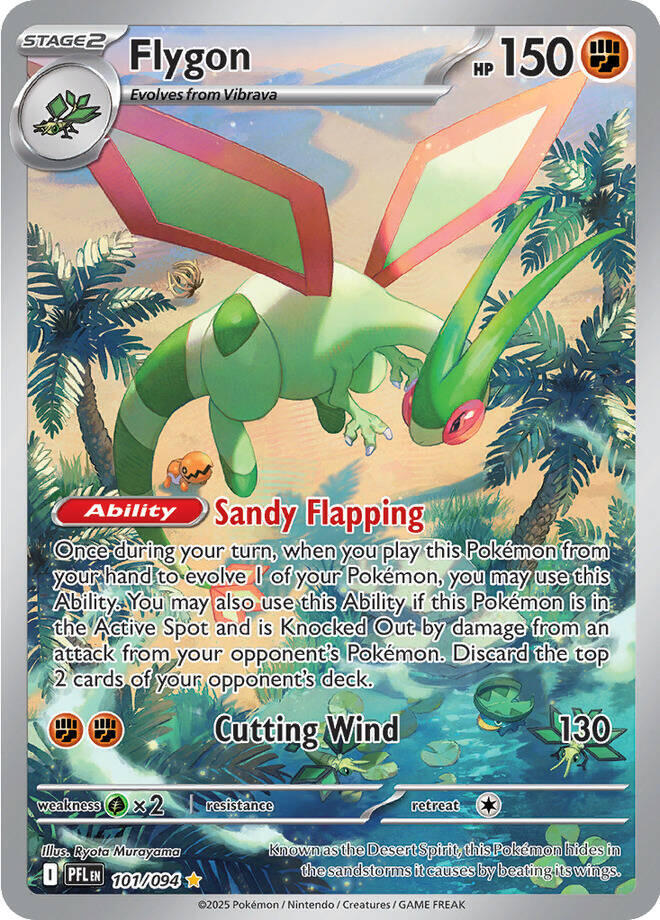 Flygon 101 094 101/094 (ME02: Phantasmal Flames)  - Holofoil | Good Games North