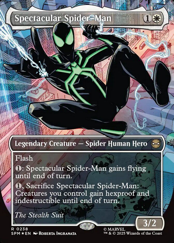 Spectacular Spider-Man 238/198 (Marvel's Spider-Man)  - Borderless Foil | Good Games North