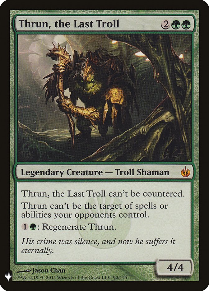 Thrun, the Last Troll (The List Reprints)  | Good Games North