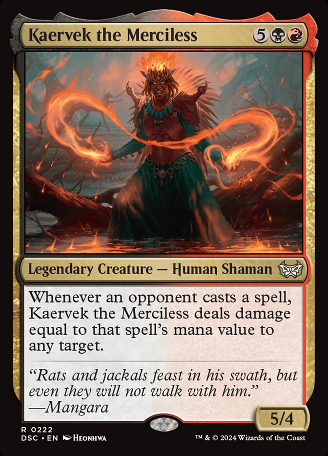 Kaervek the Merciless (Commander: Duskmourn: House of Horror)  | Good Games North