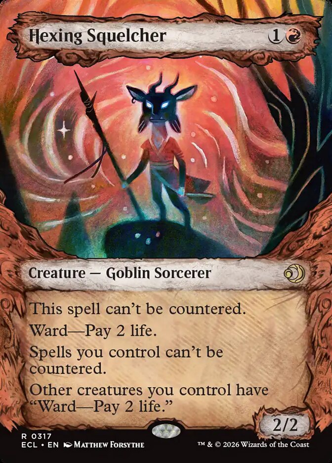Hexing Squelcher  317/408 (Lorwyn Eclipsed)  - Showcase Foil | Good Games North