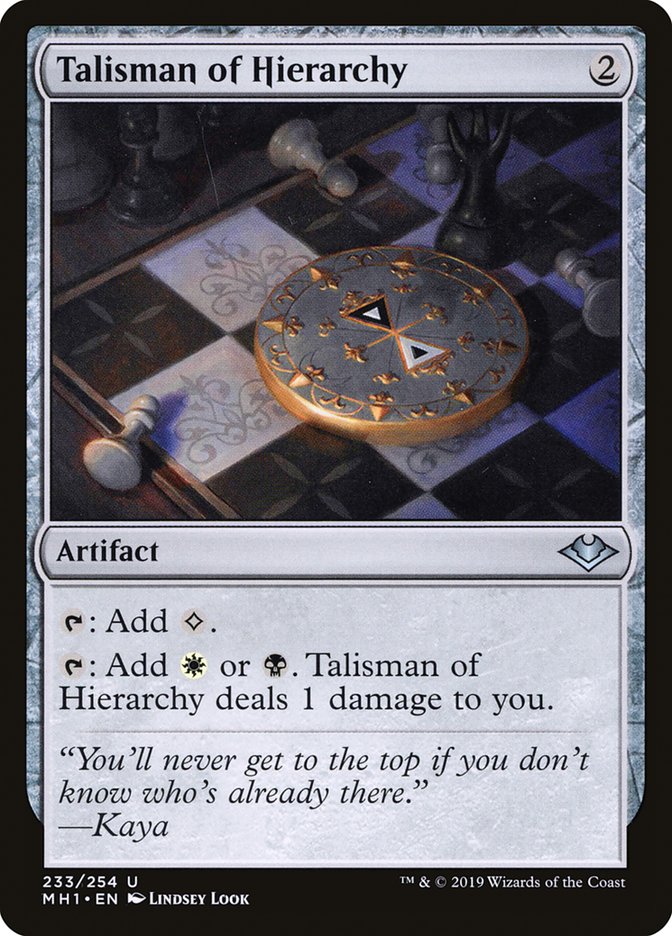 Talisman of Hierarchy (Modern Horizons)  - Foil | Good Games North