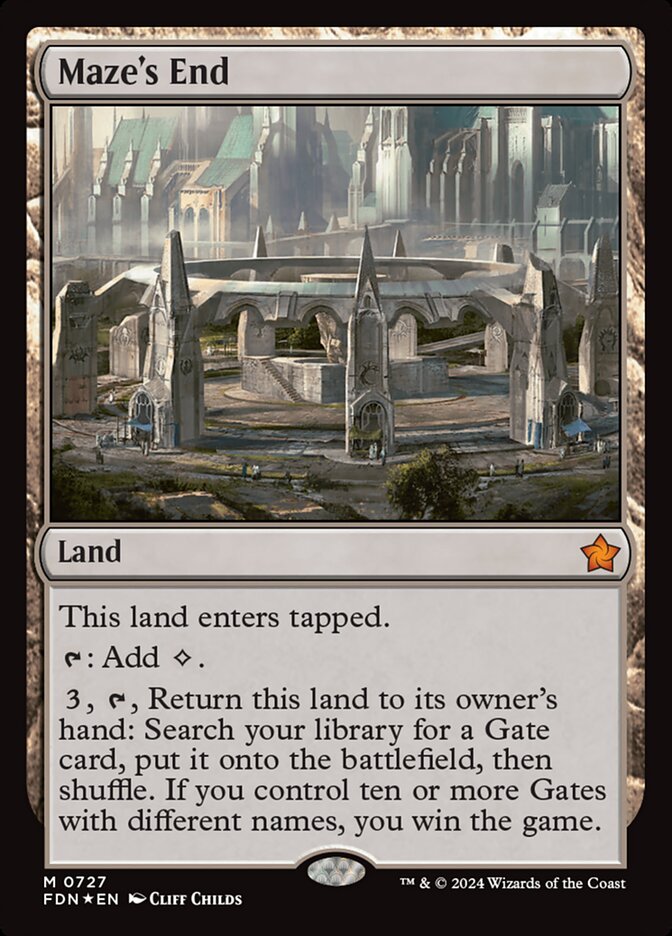 Maze's End 727 (Foundations)  - Foil | Good Games North