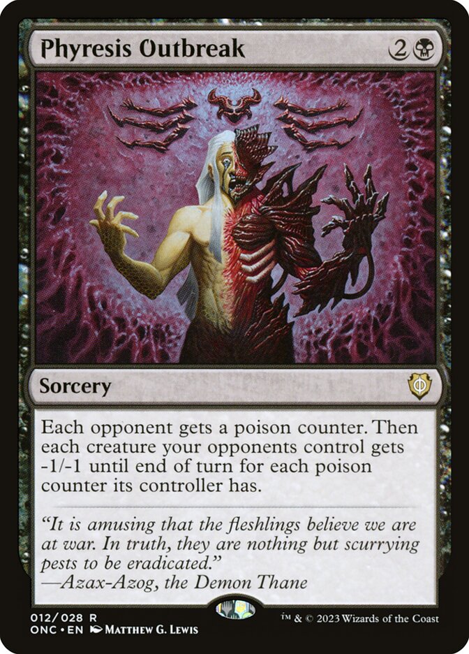 Phyresis Outbreak (Commander: Phyrexia: All Will Be One)  | Good Games North