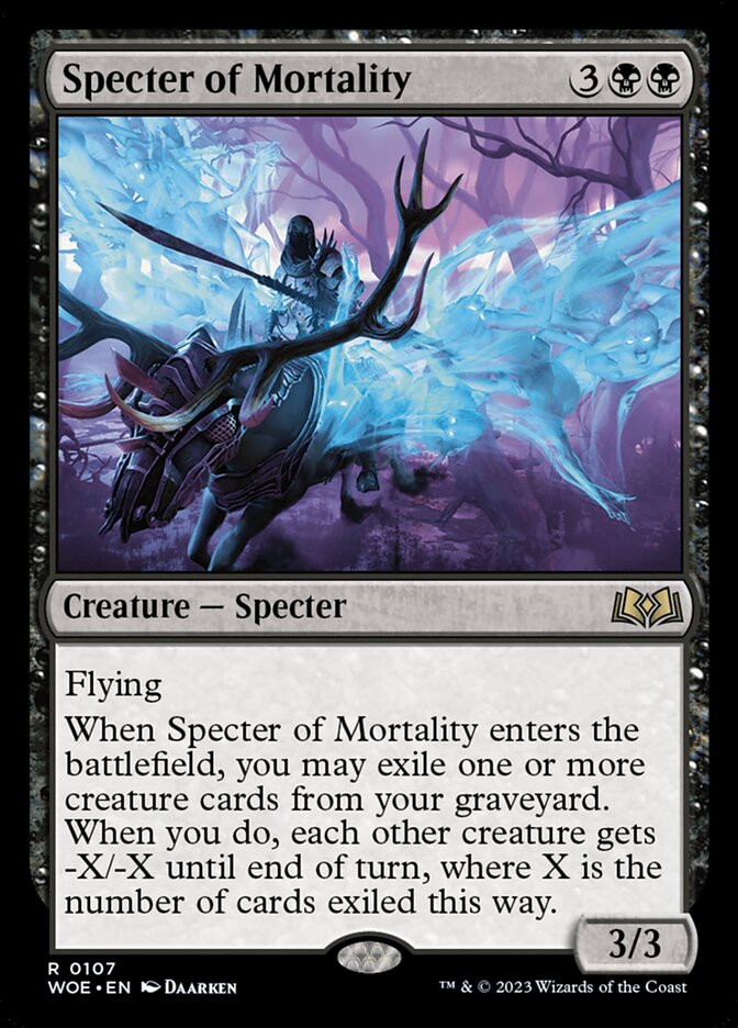 Specter of Mortality 107 (Wilds of Eldraine)  - Foil | Good Games North