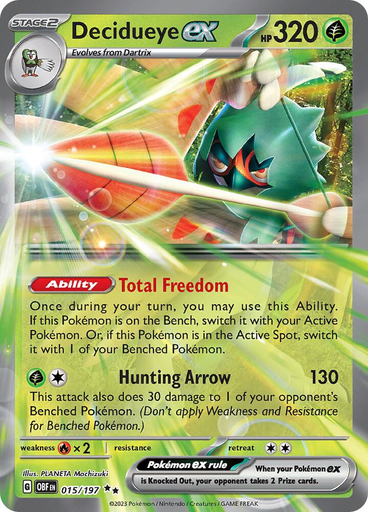 Decidueye ex 015/197 (SV03: Obsidian Flames)  - Holofoil | Good Games North