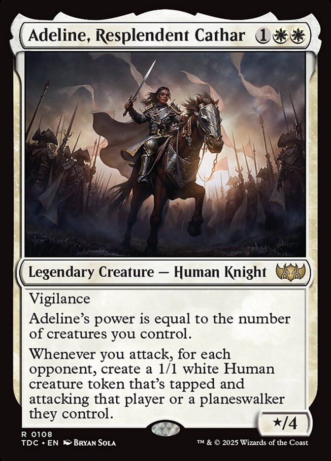 Adeline, Resplendent Cathar 108/413 (Commander: Tarkir: Dragonstorm)  | Good Games North