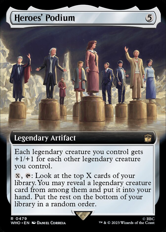 Heroes' Podium 479/331 (Universes Beyond: Doctor Who)  - Extended Art Foil | Good Games North