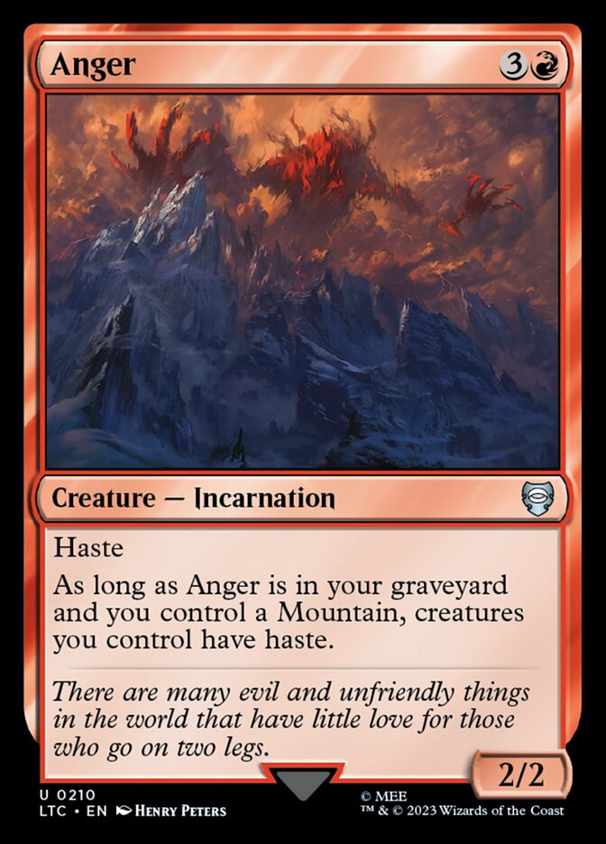 Anger (Commander: The Lord of the Rings: Tales of Middle-earth)  | Good Games North