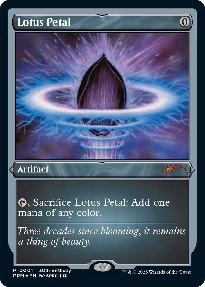 Lotus Petal Foil Etched (Unique and Miscellaneous Promos)  - Foil | Good Games North