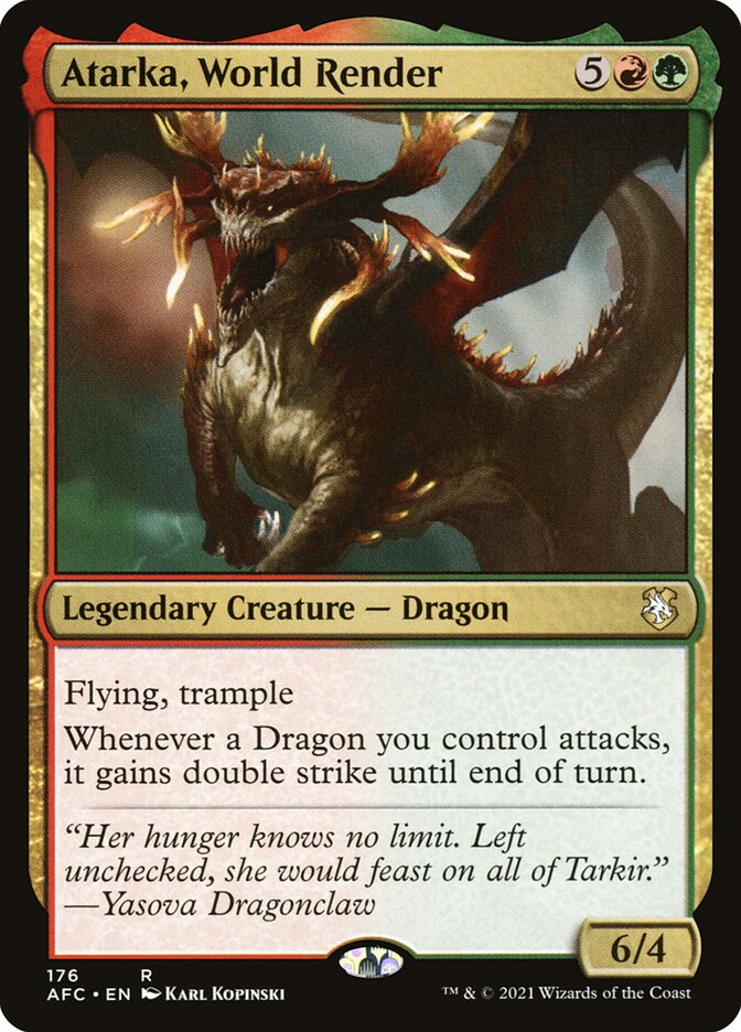 Atarka, World Render (Commander: Adventures in the Forgotten Realms)  | Good Games North