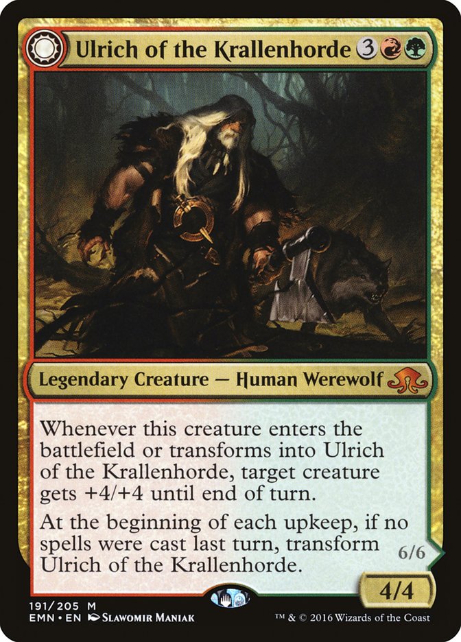 Ulrich of the Krallenhorde // Ulrich, Uncontested Alpha (Eldritch Moon)  - Foil | Good Games North