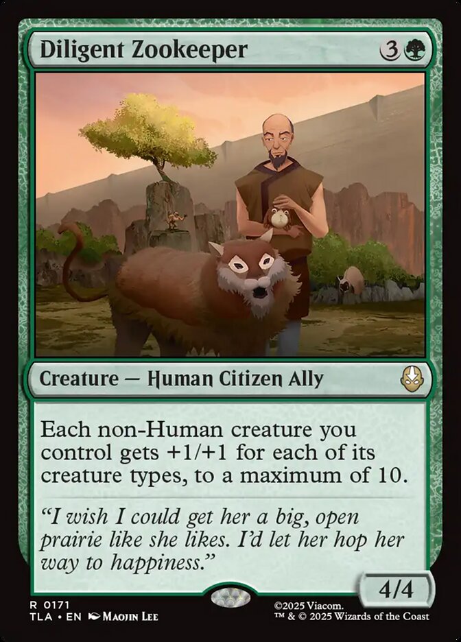 Diligent Zookeeper (Avatar: The Last Airbender)  - Foil | Good Games North
