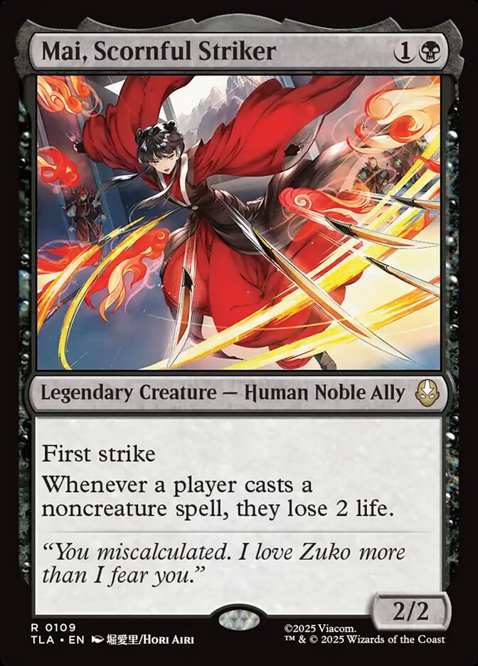 Mai, Scornful Striker (Avatar: The Last Airbender)  | Good Games North