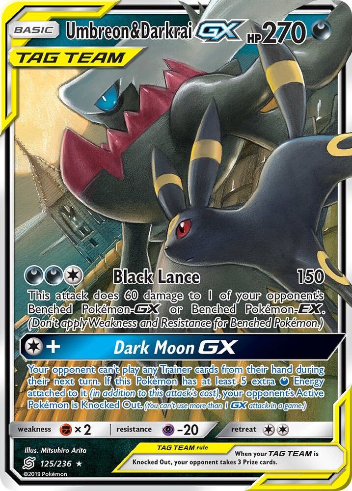 Umbreon and Darkrai GX 125/236 (SM - Unified Minds)  - Holofoil | Good Games North