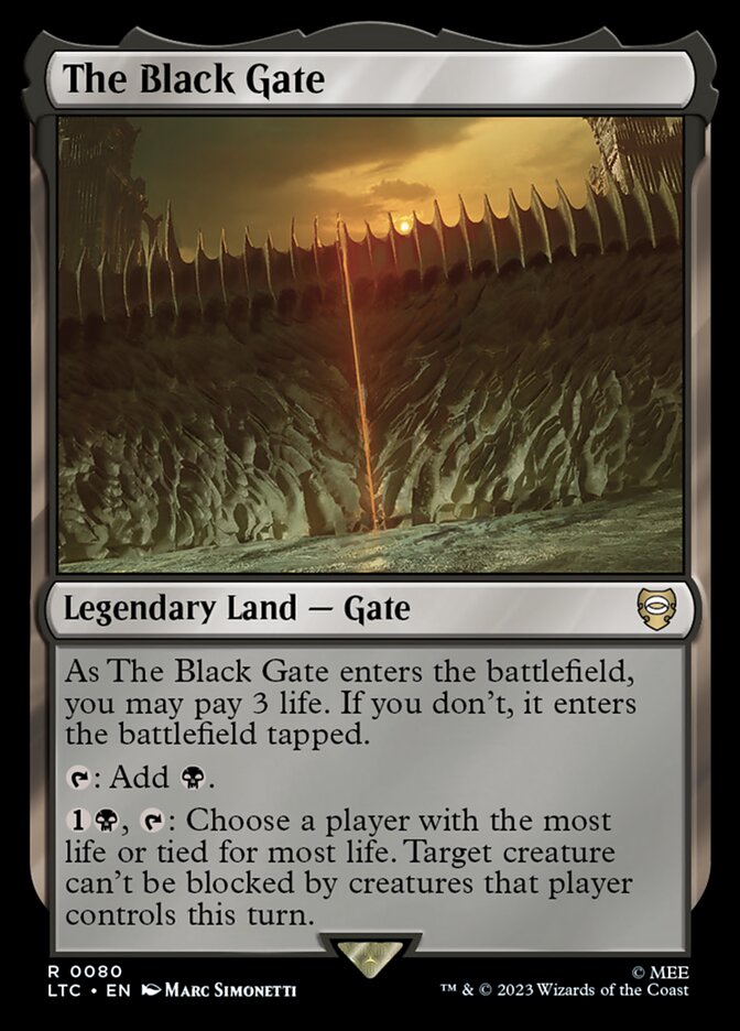 The Black Gate (Commander: The Lord of the Rings: Tales of Middle-earth)  | Good Games North