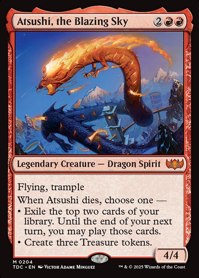 Atsushi, the Blazing Sky (Commander: Tarkir: Dragonstorm)  | Good Games North
