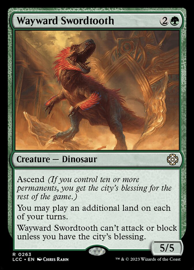Wayward Swordtooth (Commander: The Lost Caverns of Ixalan)  | Good Games North