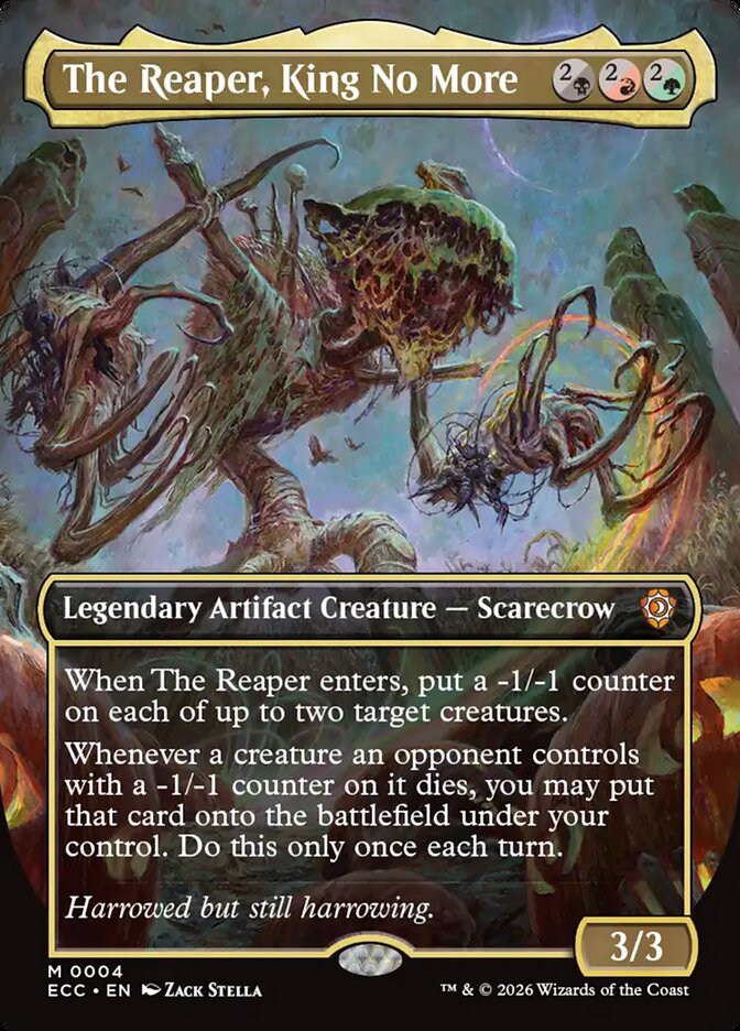 The Reaper, King No More  4/176 (Commander: Lorwyn Eclipsed)  - Borderless Foil | Good Games North