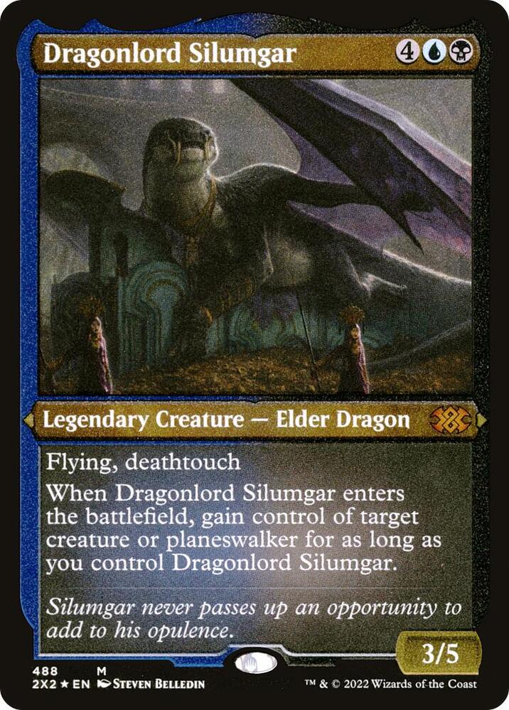Dragonlord Silumgar Foil Etched (Double Masters 2022)  - Foil | Good Games North