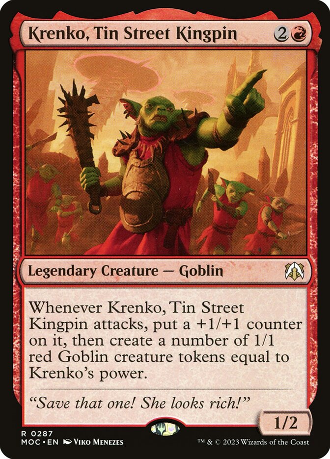 Krenko, Tin Street Kingpin 287/444 (Commander: March of the Machine)  | Good Games North