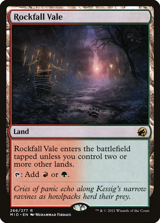 Rockfall Vale (Innistrad: Midnight Hunt)  - Foil | Good Games North