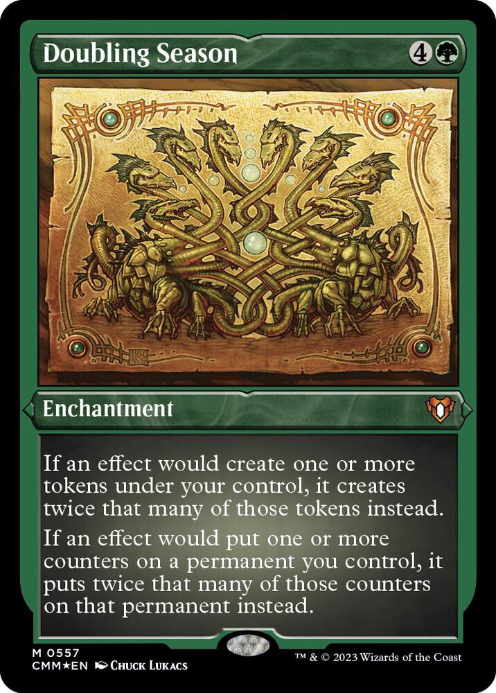 Doubling Season Foil Etched (Commander Masters)  - Foil | Good Games North