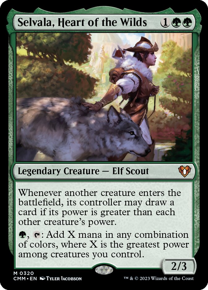 Selvala, Heart of the Wilds (Commander Masters)  - Foil | Good Games North