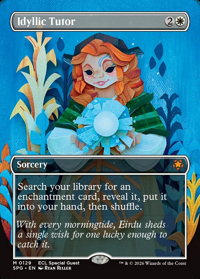Idyllic Tutor 129/0 (Special Guests)  - Borderless Foil | Good Games North